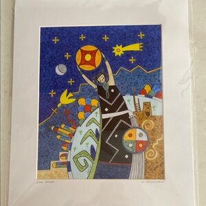 Vibrant Abstract Signed Art Print